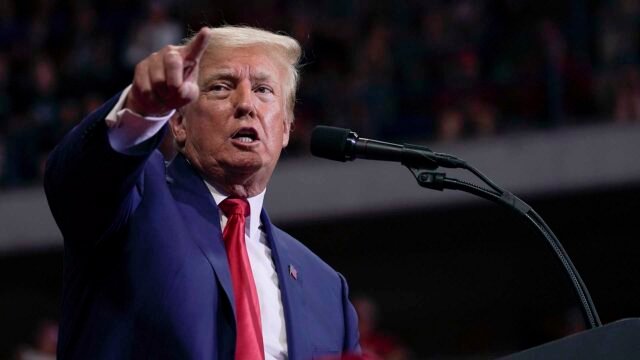 Donald Trump Former President Donald Trump speaks at a rally in Wilkes-Barre, Pa., Saturday, Sept. 3, 2022. (AP Photo/Mary Altaffer)