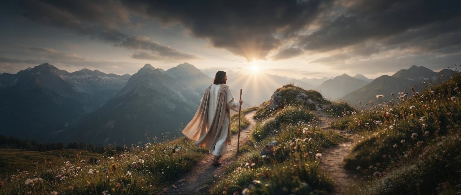 Man_walking_on_mountain_path_202608170943 Man_walking_on_mountain_path_202608170943